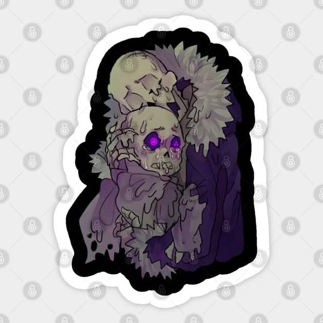 SwapFell Papyrus and Sans Amalgamet Sticker by WiliamGlowing